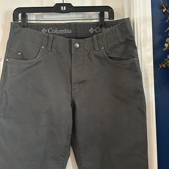 Men’s Columbia Cotton Blend Pilot Peak 5 Pocket Pants Size 34 x 30 - Picture 2 of 11